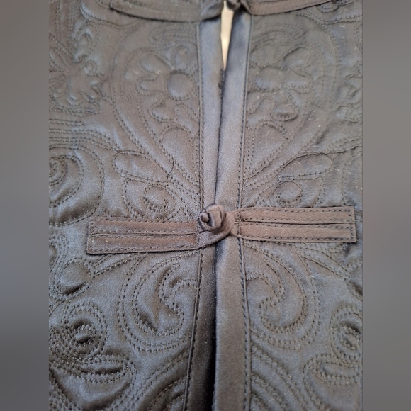 Victoria's Secret Collection 100% Silk Japanese Style Floral Quilted Jacket S - Picture 7 of 13